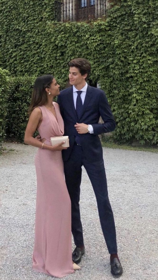 Robe de bal longue rose sans manches à col bénitier et fourreau simple - Robe d'invitée de mariage - Robe de bal élégante AB246