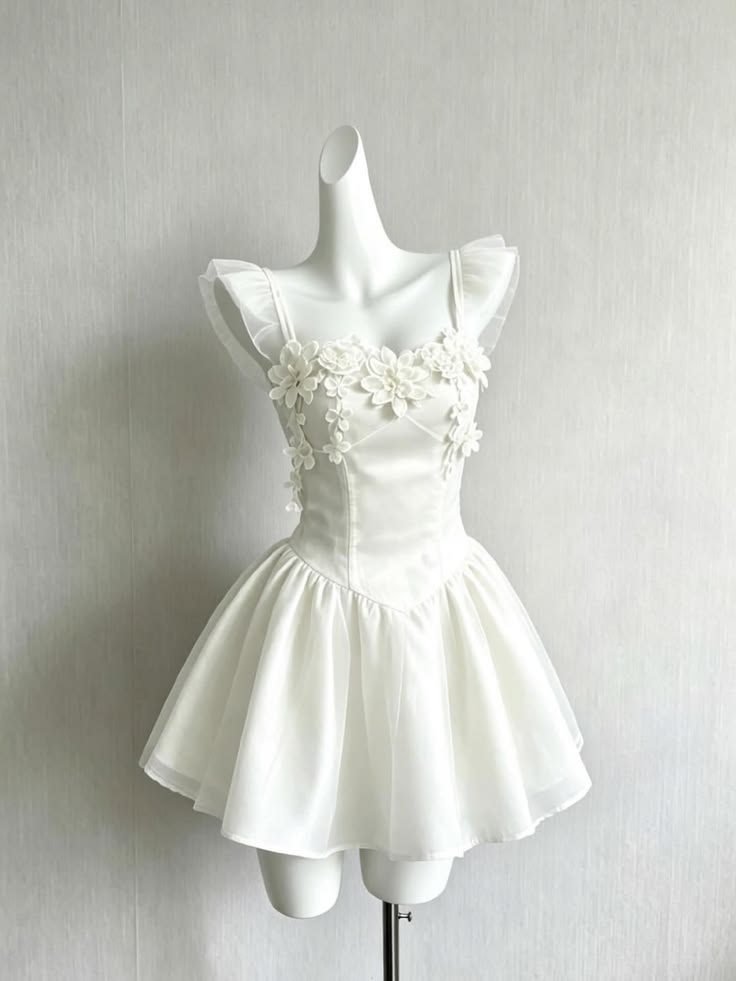 Flirty kurze Homecoming-Kleider weiß Freshman High School Abschluss Mini Hoco Outfit RB4537