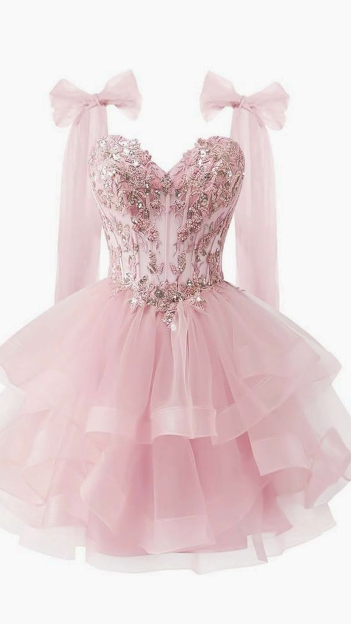 Sexy Ballkleid Spaghettiträger Rosa Spitze Kurzes Minikleid Partykleid Cocktailkleid Homecoming Kleider N4232
