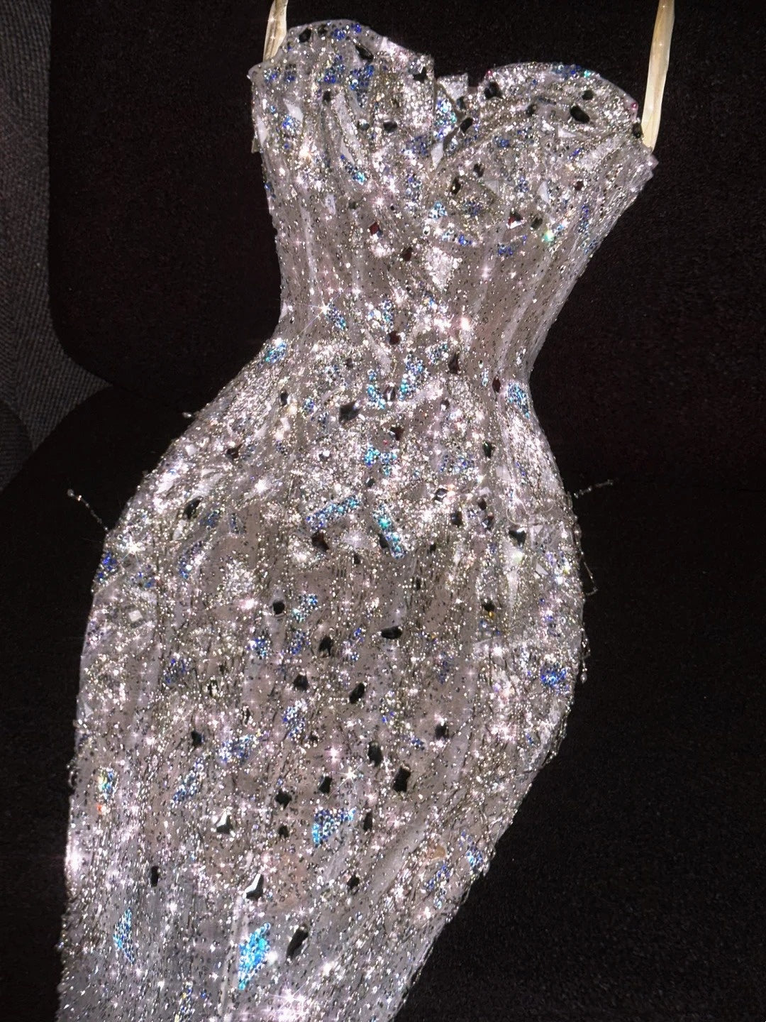 Vintage 80er Jahre Brautkleid Meerjungfrau Herzausschnitt Pailletten Weiß Langes Brautkleid Figurbetontes Brautkleid N1262