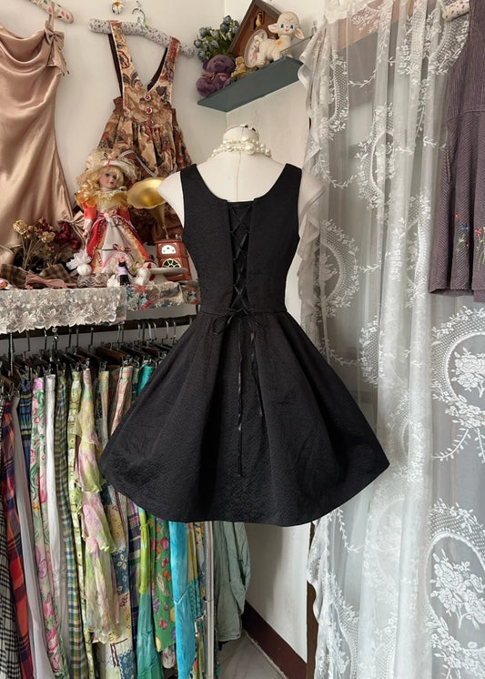 Vintage Ball Gown Little Black Dress Graduation Birthday Outfits Homecoming Dresses N3758