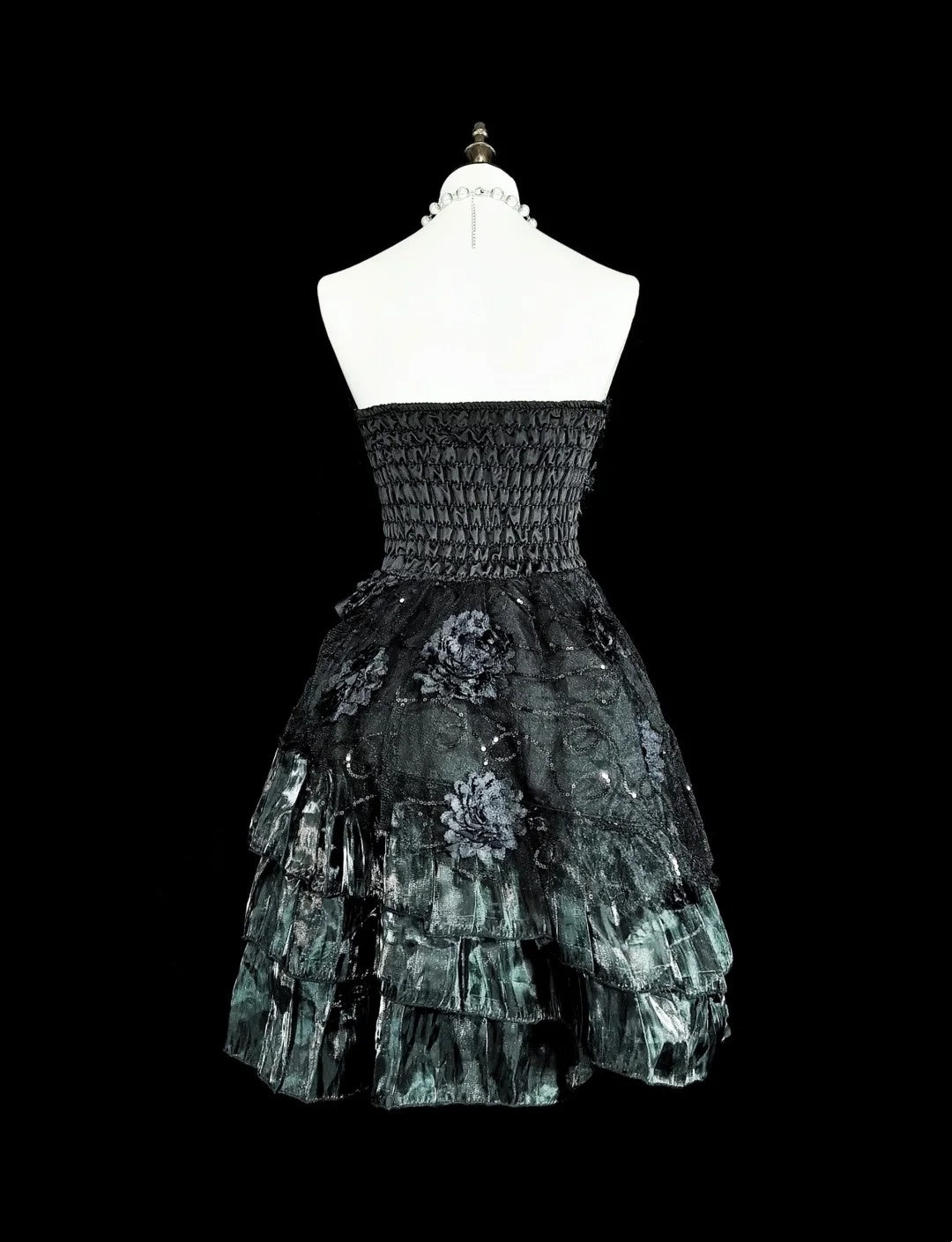 Robe de soirée bustier noire courte mini pour bal de fin d'année, robes de retour à la maison N2155