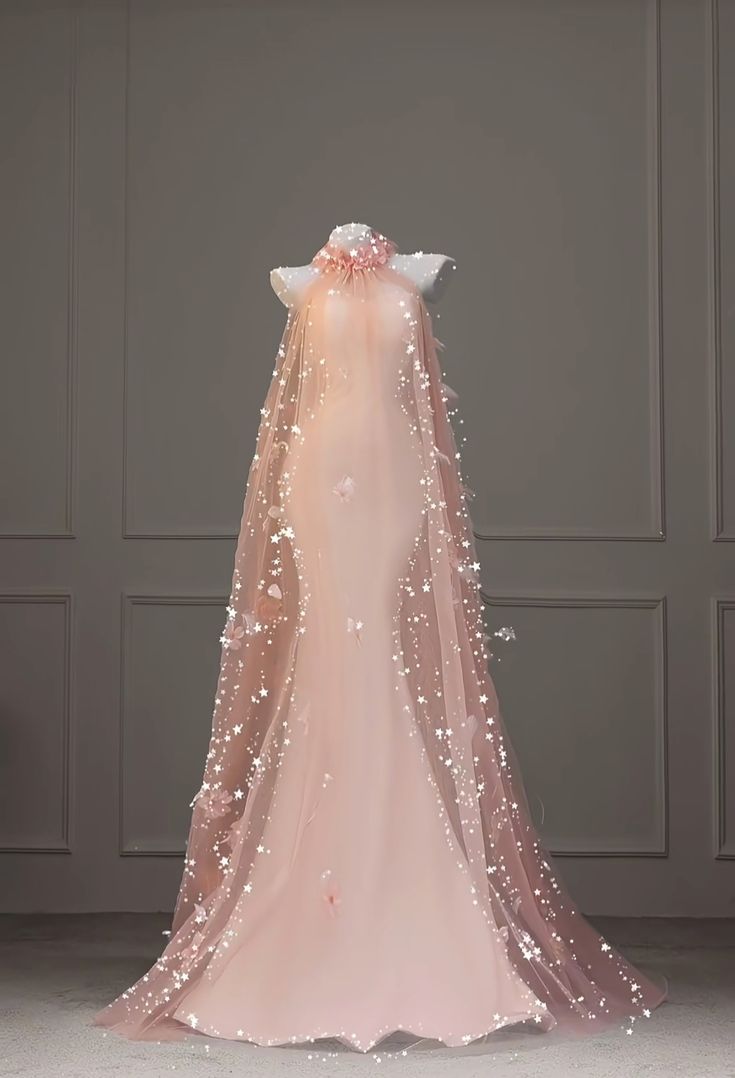 Robe de bal sirène rose poudré satinée, col montant, longueur au sol, idéale pour un anniversaire ou toute autre occasion (RA069)