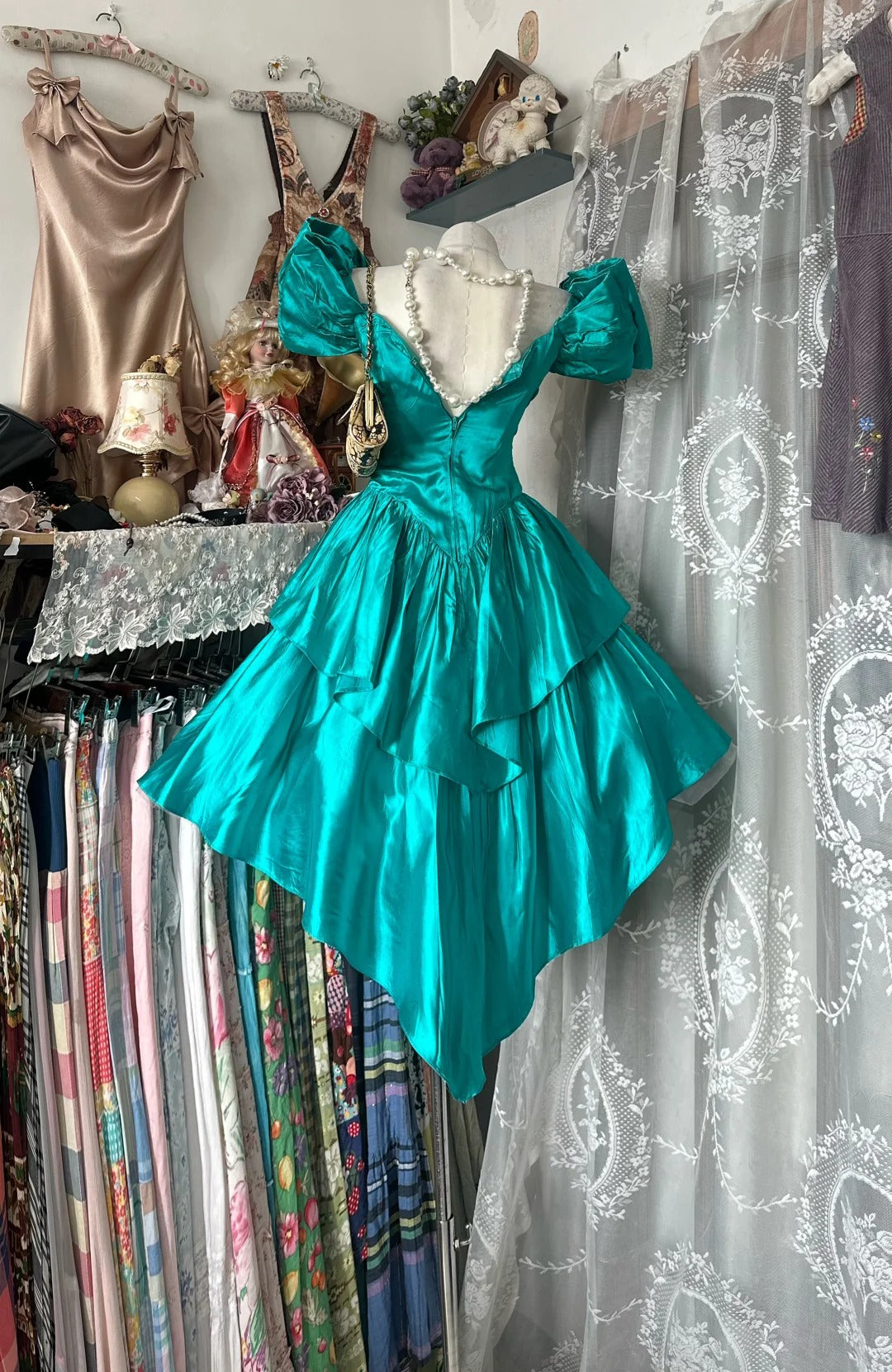 Robe de bal simple en satin bleu, courte, pour remise de diplôme, anniversaire, bal de promo, N3723