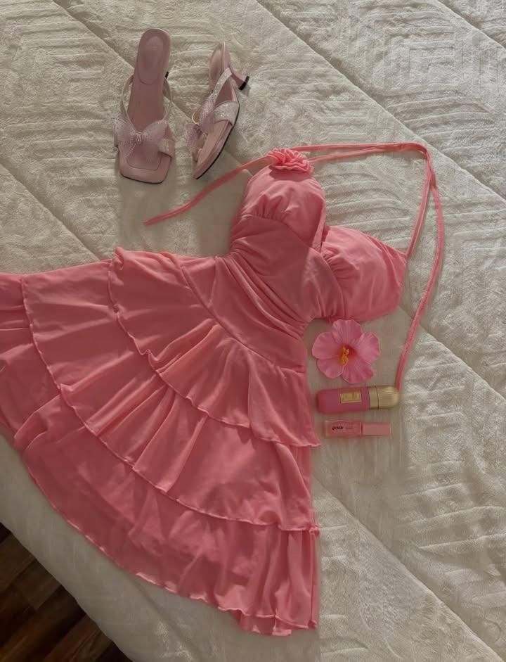 Pretty A Line Halter Pink With 3D Flower Homecoming Dresses Short Party Birthday Outfits RB4172