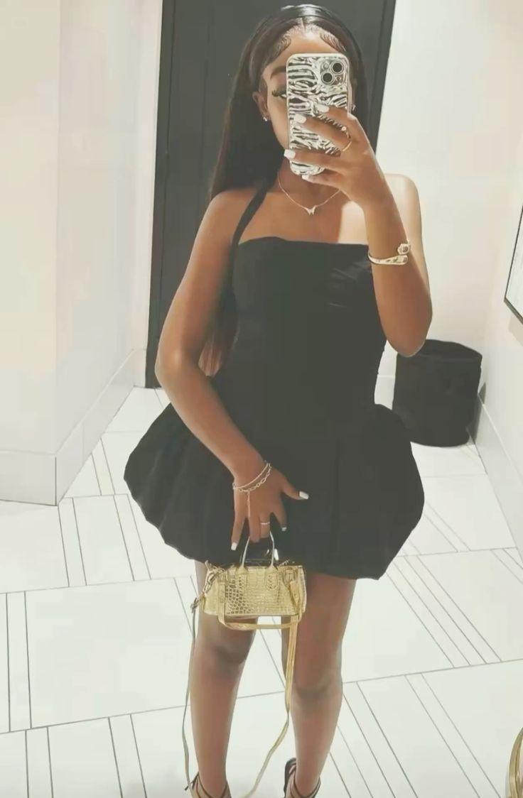 Elegant A line Halter For BlacK Girls Short Night In Rio Inspo Hoco Dress Ideas Homecoming Dresses RB4049