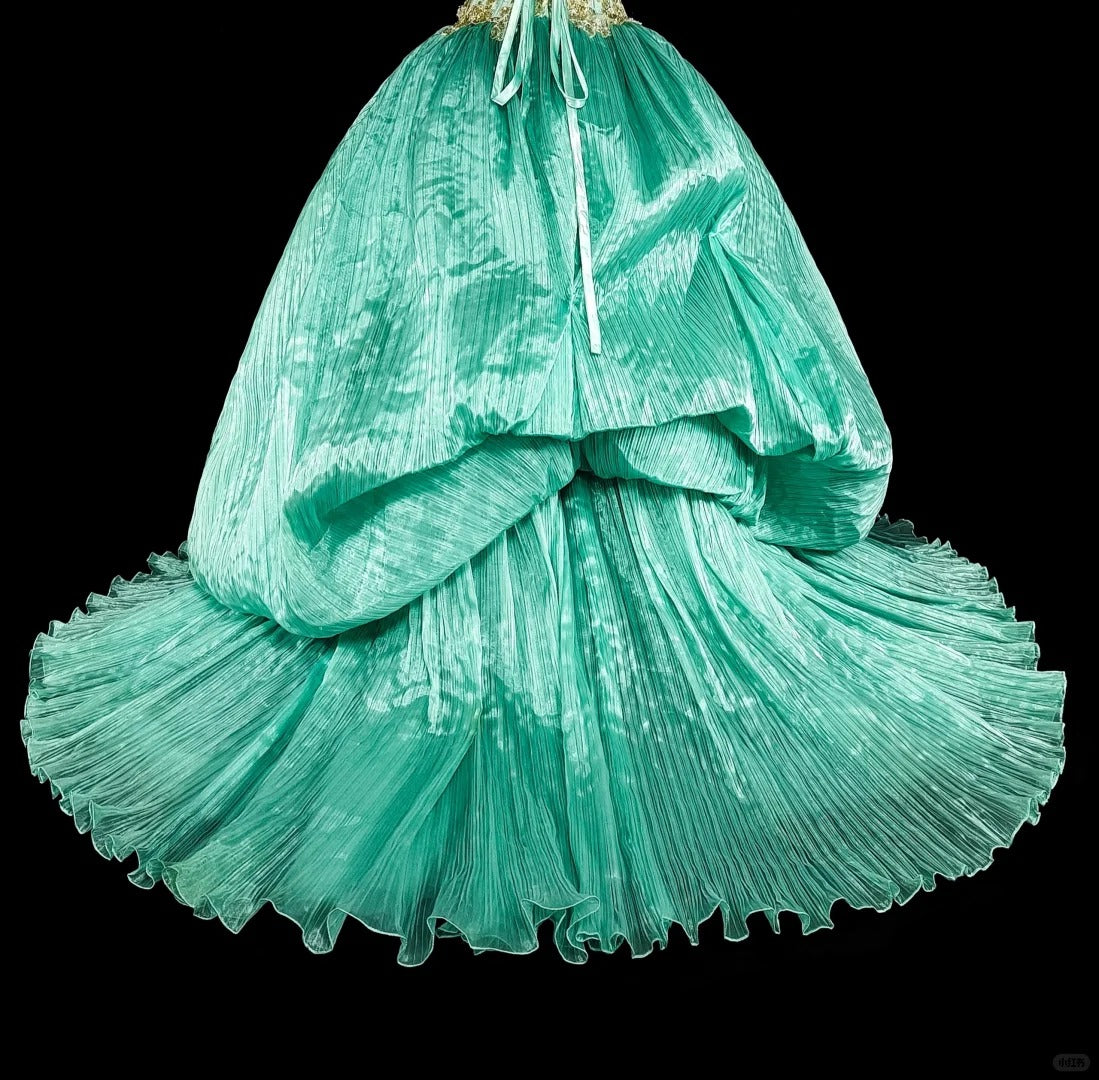 Bescheidene Ballkleider für den Abschlussball, One Shoulder, Grün, Bodenlang, Formelle Abendgarderobe N3518