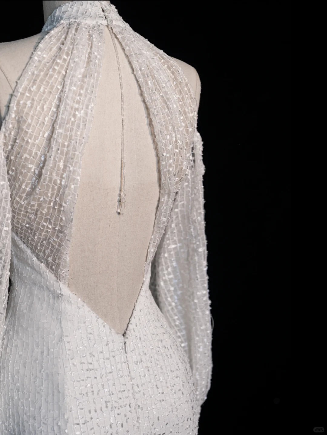 Pretty Mermaid High Neck Sequin White Backless With Slit Brides Gown Bridal Dress Style Long Wedding Dresses RB6564