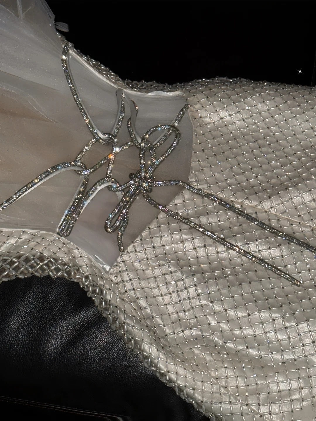 Prinzessin Meerjungfrau Neckholder Champagner Pailletten Langes Ballkleid Abendgarderobe Festliches Kleid N995
