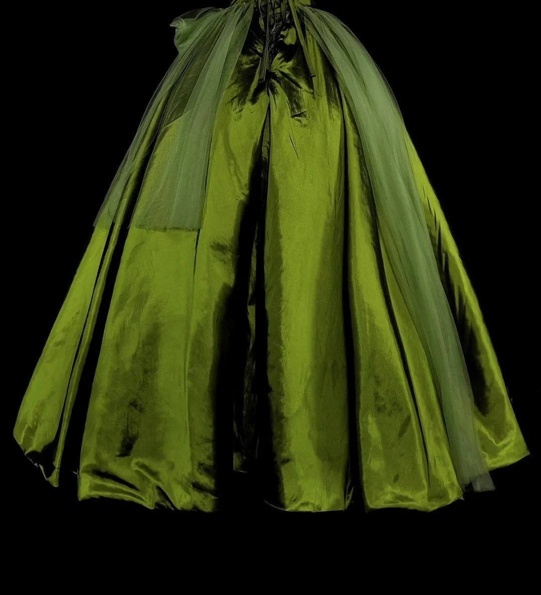 Vintage Ballkleid mit Herzausschnitt, olivgrüner Tüll, Sweet 16 Kleider, Quinceanera Kleid, lang, Vestidos De Fiesta N1464