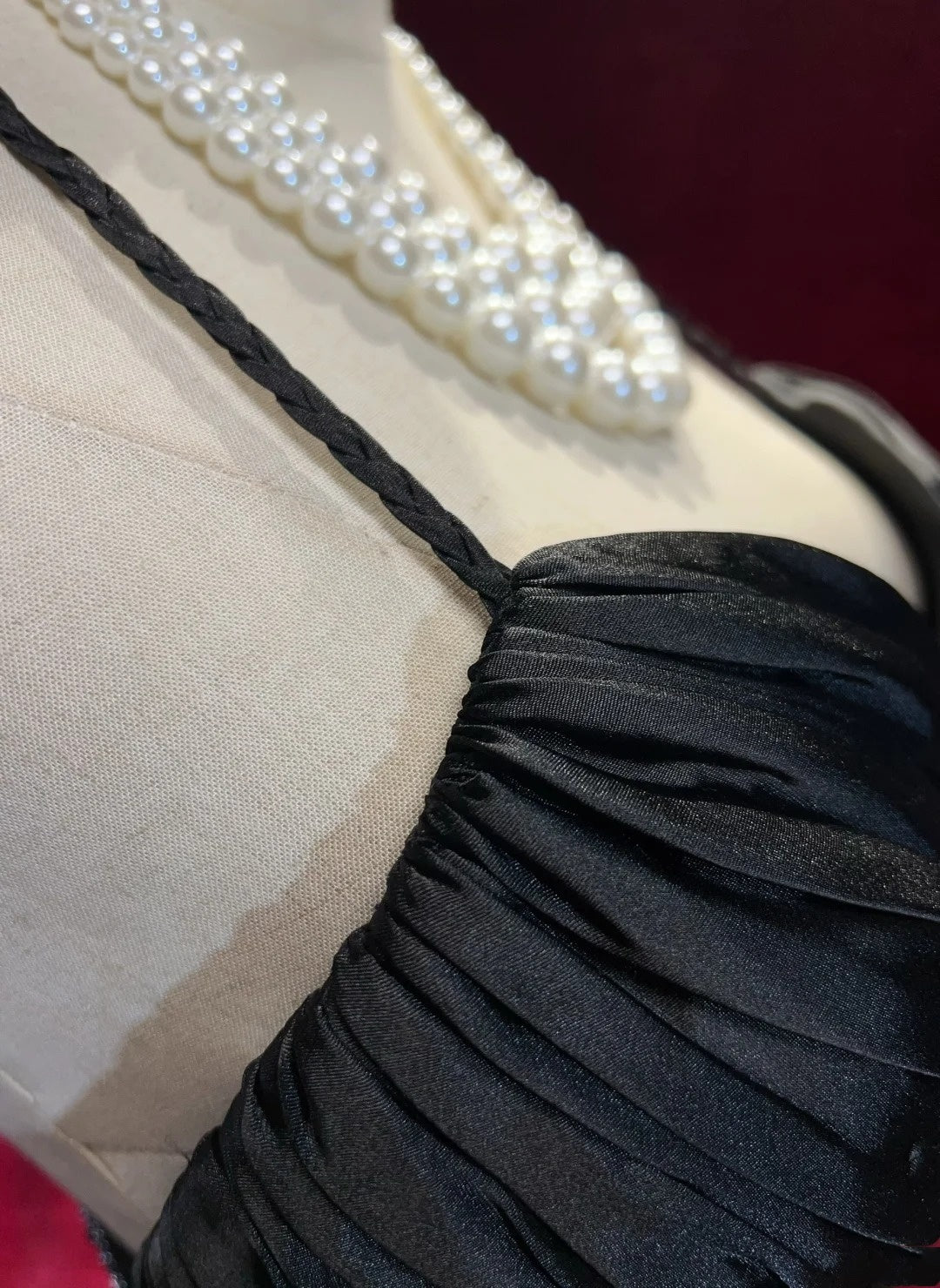 Vintage Abschlussballkleider Meerjungfrau Spaghetti-Träger Black Tie Kleid Ärmellos Taft 90er Langes Abendkleid N2882