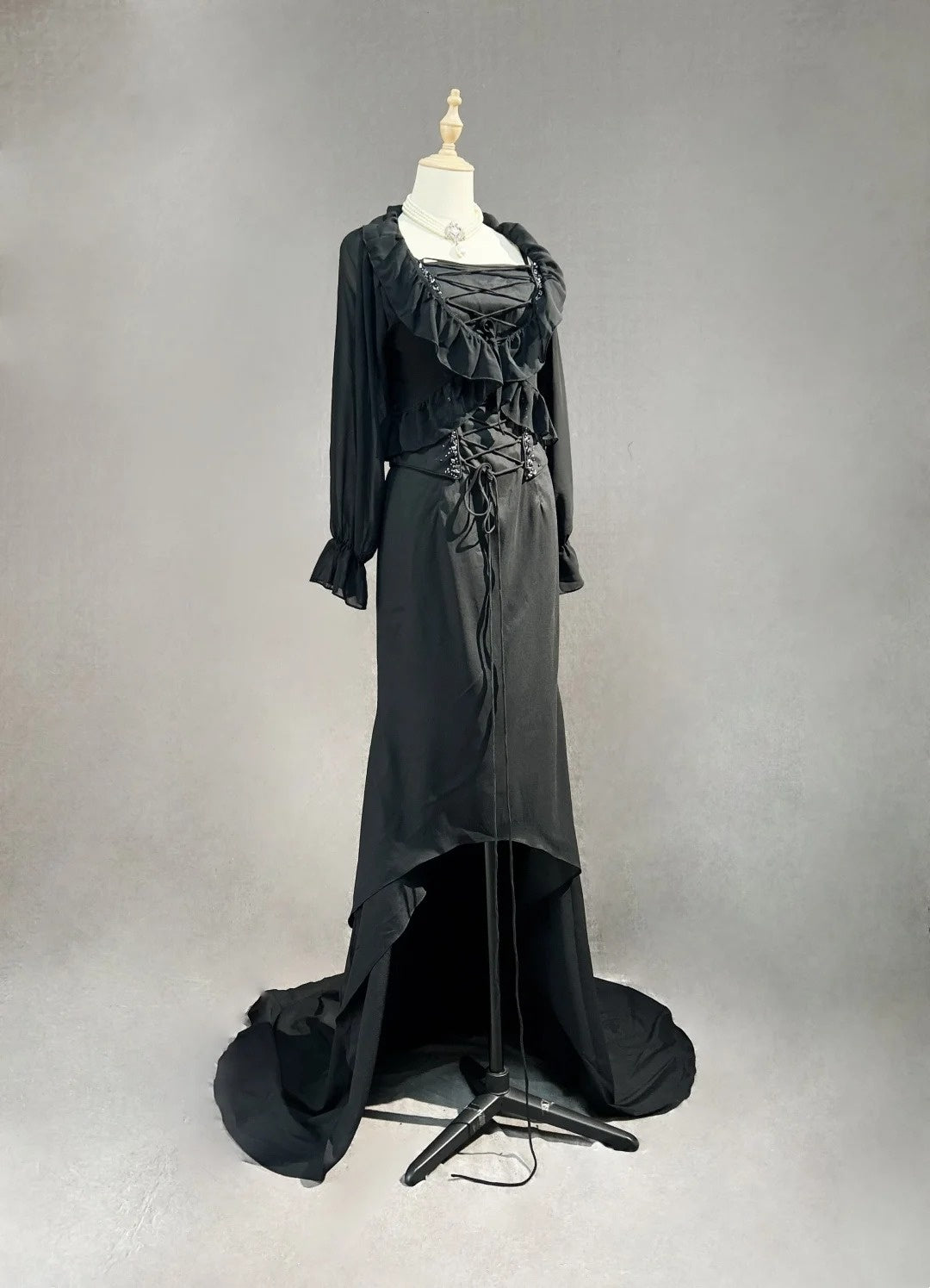 Vintage Prom Dresses 1950er Jahre High-Low Spaghettiträger Black Tie Kleid Ärmellose Abendgarderobe RB4339
