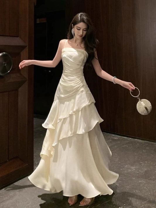 Elegant Women Mermaid Spaghetti Strap Package Hip Party Dress Stylish Women Skinny Bodycon Prom Dresses AB974