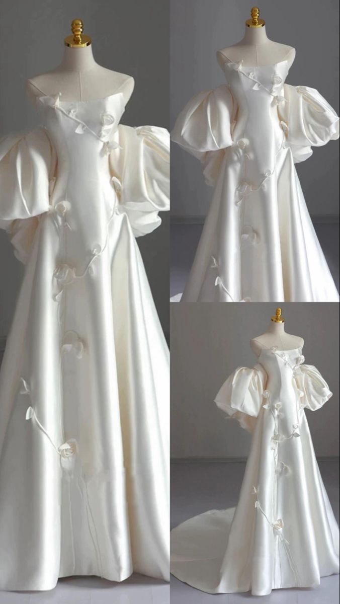 Brautkleider im Retro-Stil der 1950er Jahre: A-Linie, trägerlos mit Blumenmuster, Satin, in kleinen/großen Größen, für Frühling/Sommer-Hochzeiten, AB1481
