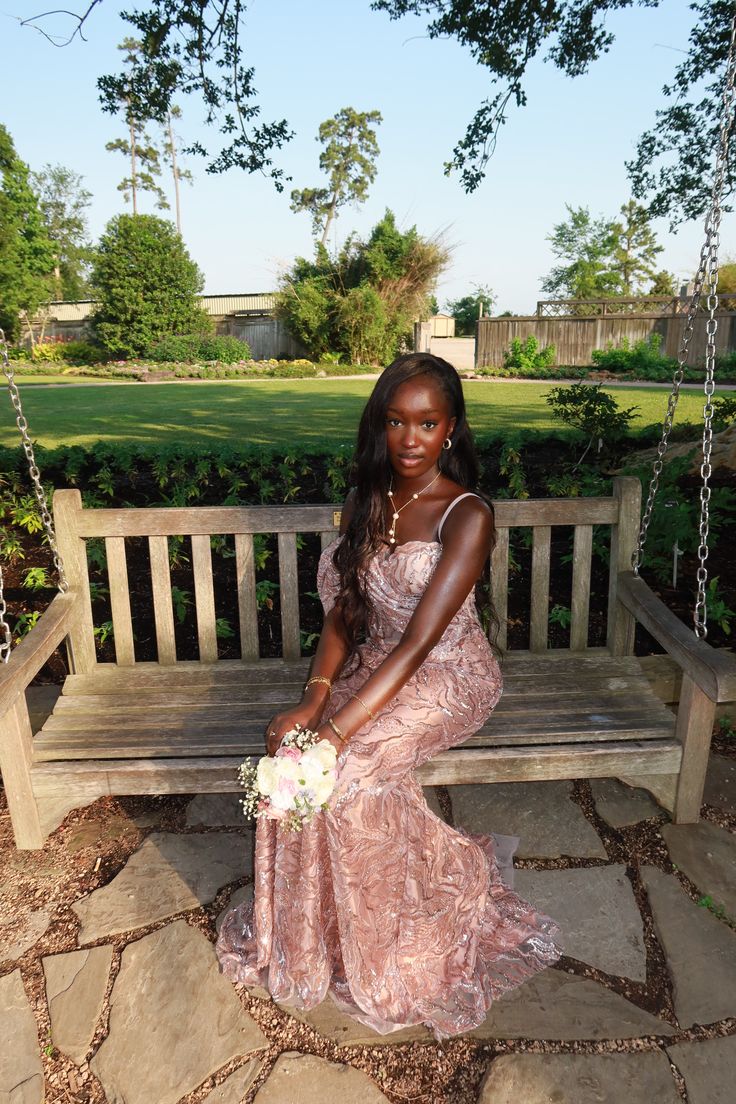 Sparkly Prom Dresses Mermaid Spaghetti Straps Pink Sequin Sleeveless For Black Women Long Split Evening Formal Outfits RB3493