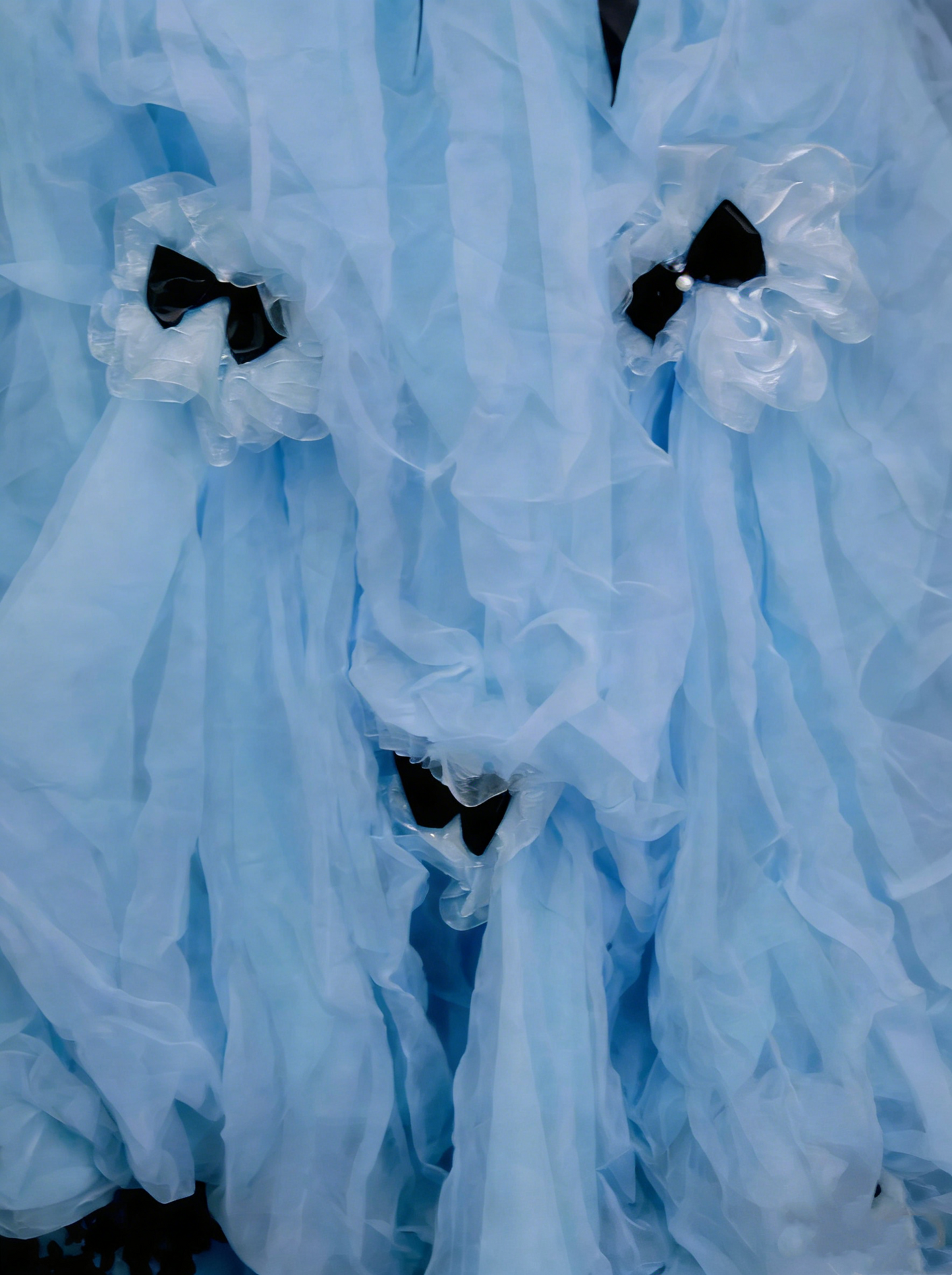 Cute Ball Gown Strapless Blue Organza Sweet 16 Dresses Quinceanera Dress N2142