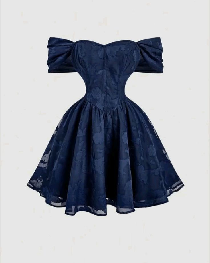 Flirty kurze Homecoming Kleider Ballkleid Off Shoulder Marineblau Spitze Senior High School Abschluss Mini Hoco Outfits RB4558