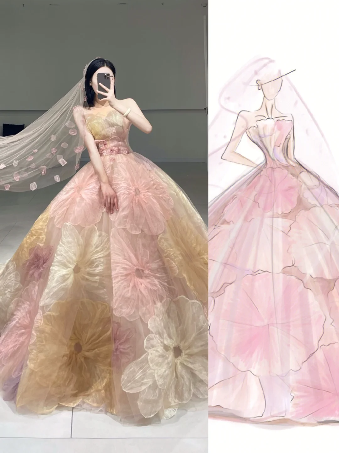 Süßes trägerloses Ballkleid mit floraler Spitze, langes Quinceanera-Kleid, wunderschöne Quinceanera-Kleider, süßes 15. 16. Kleid A093