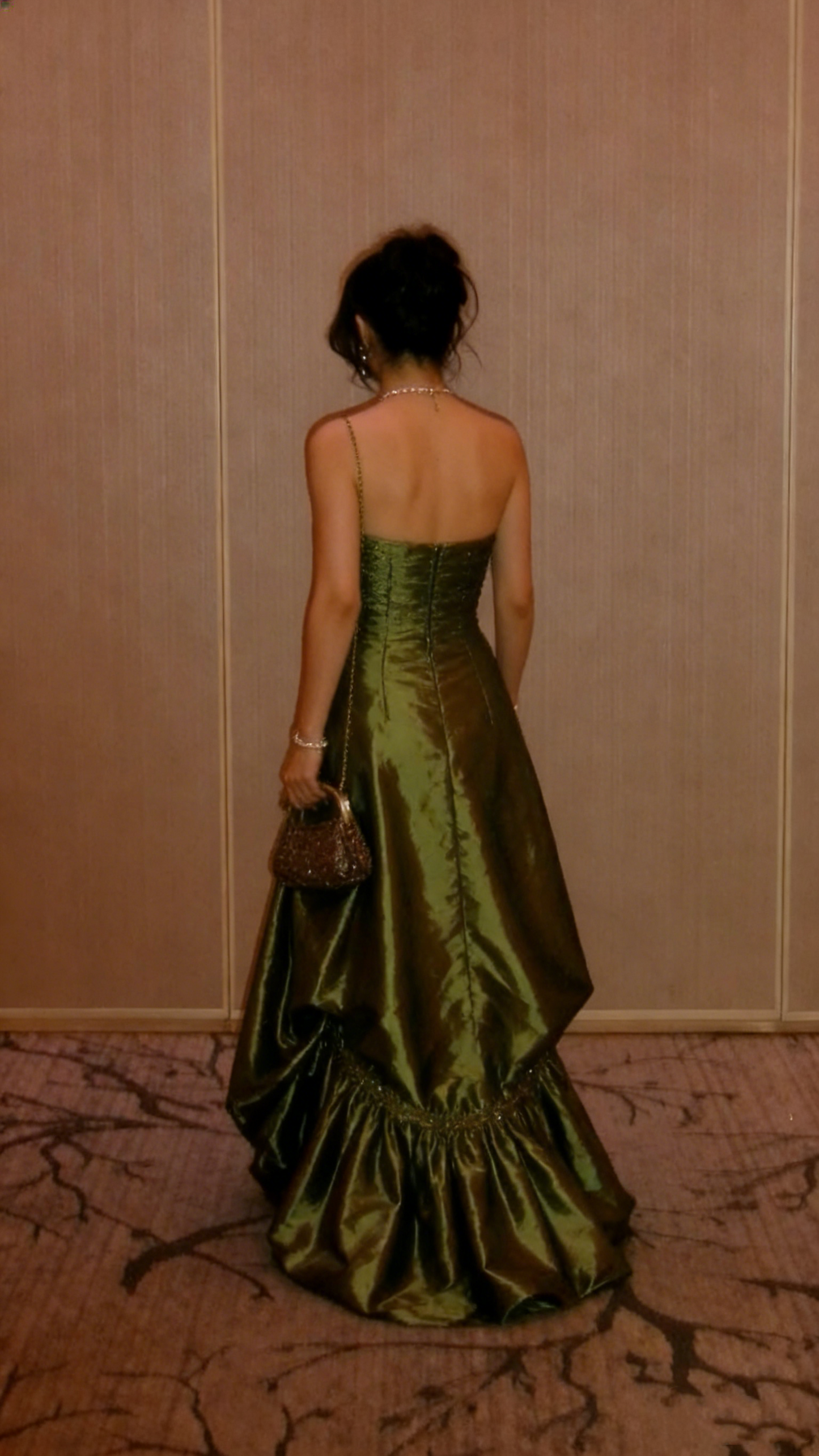 Elegantes, trägerloses, burgunderrotes Satin-Abendkleid, langes formelles Ballkleid, Abendgarderobe, Partykleid AB2194