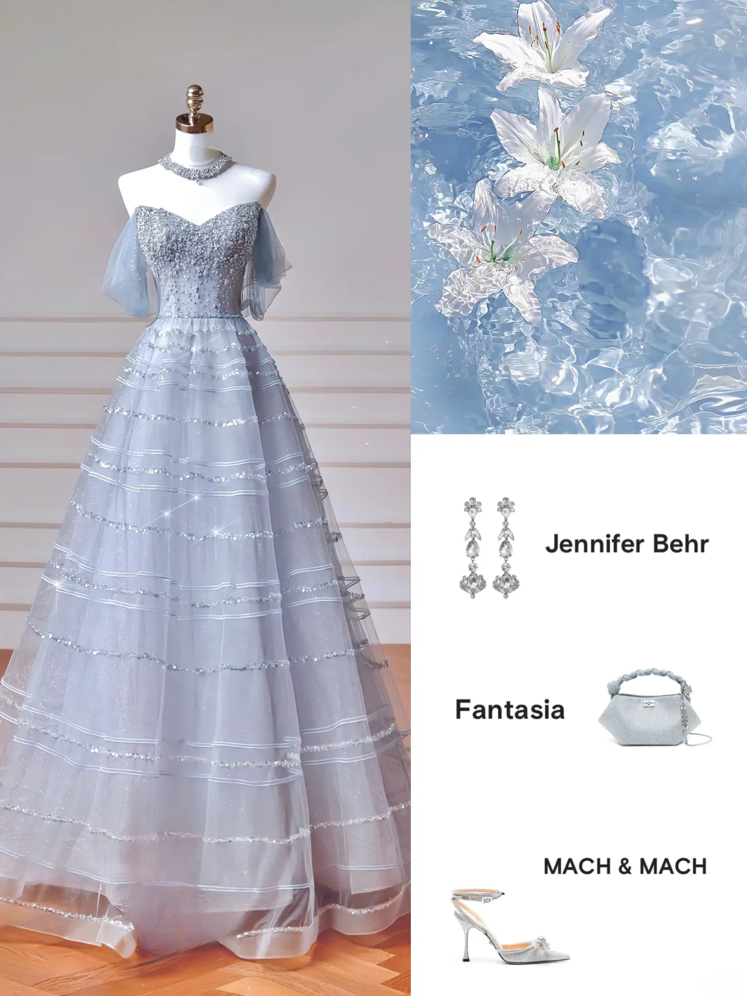 Elegantes, schulterfreies Ballkleid aus hellblauem Tüll – ein beeindruckendes, langes Abendkleid für Teenager und Mädchen der Oberstufe (AQ017).