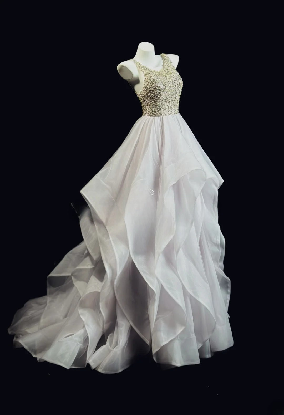 Sophisticated Prom Dresses Ball Gown Scoop Tulle With Beading Long Sweet 15 16 Dress Formal Outfits RB5829
