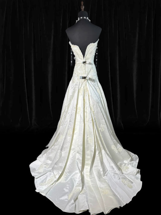 Rustic Long Wedding Gowns 70s Unique Dresses Mermaid Sweetheart Bohemian Style for Bride With Lace Corset Fitted Petite/Plus Size Bridal Gown AS043
