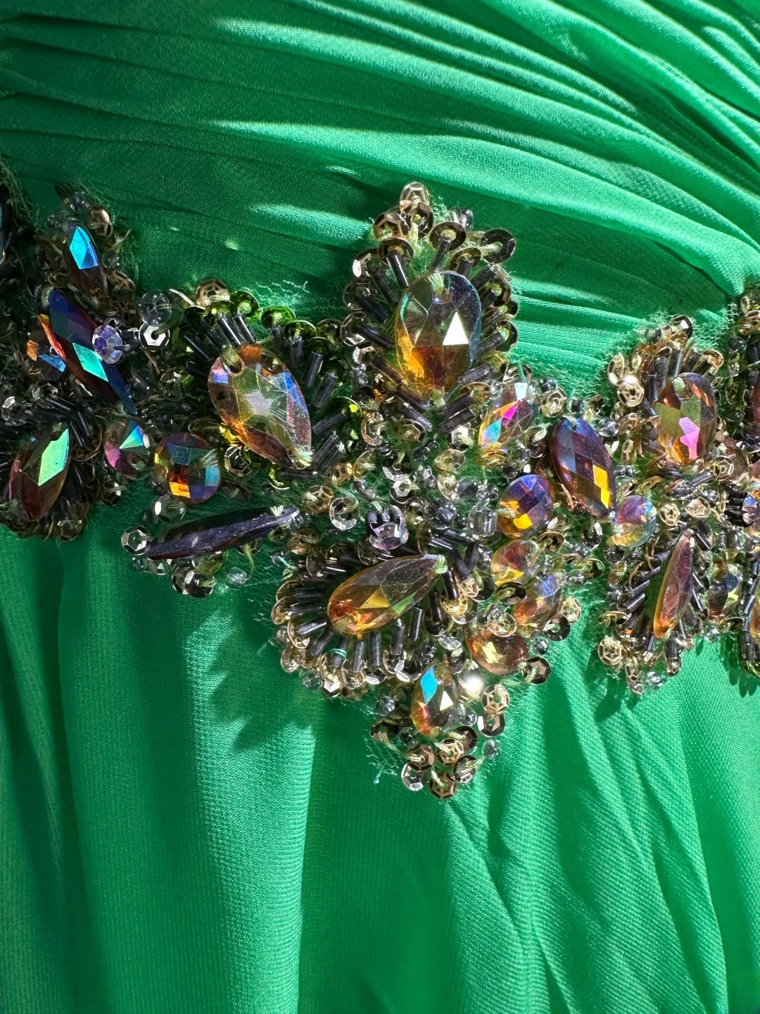 Vintage Prom Dresses A line Sweetheart Green With Beading Chiffon Long Evening Dress Formal Outfits RB5868