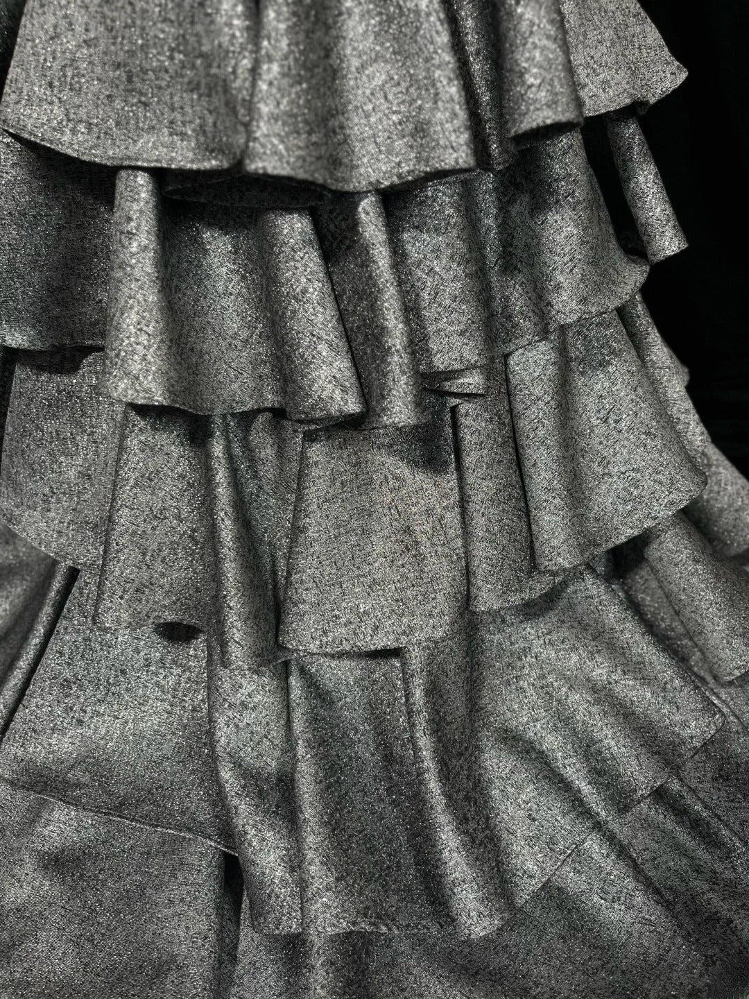 Vintage Prom Dresses Mermaid Sweetheart Grey With Ruffled Long Evening Dress Formal Outfits RB5888