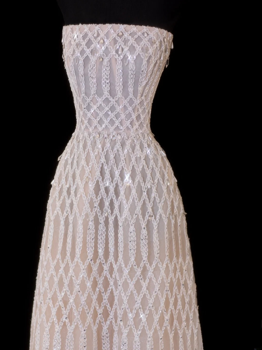 Robes de mariée élégantes, coupe trapèze, bustier, couleur champagne, ornées de perles, longues, tailles petites et grandes, pour femmes SA105