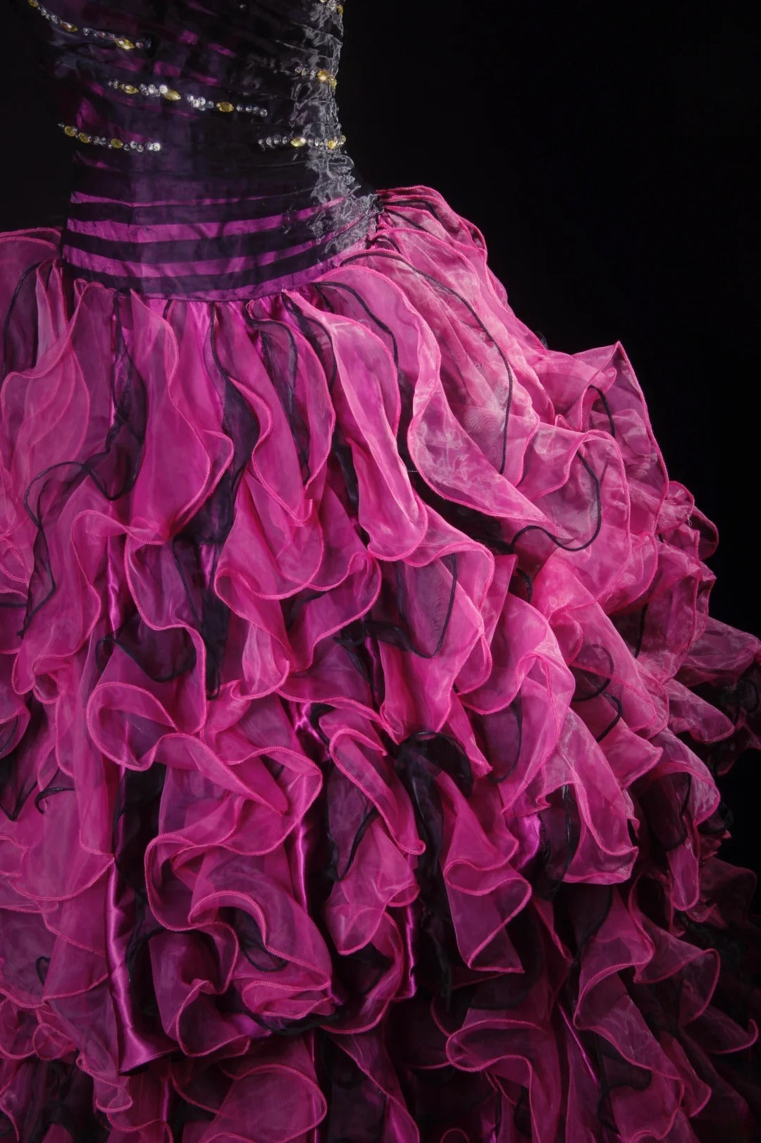 Ballkleid, Abiballkleid, ästhetisches Design, Herzausschnitt, leuchtendes Pink, 1950er-Jahre-Stil, beeindruckendes langes Abiballkleid, Partykleid, formelles Kleid AS156