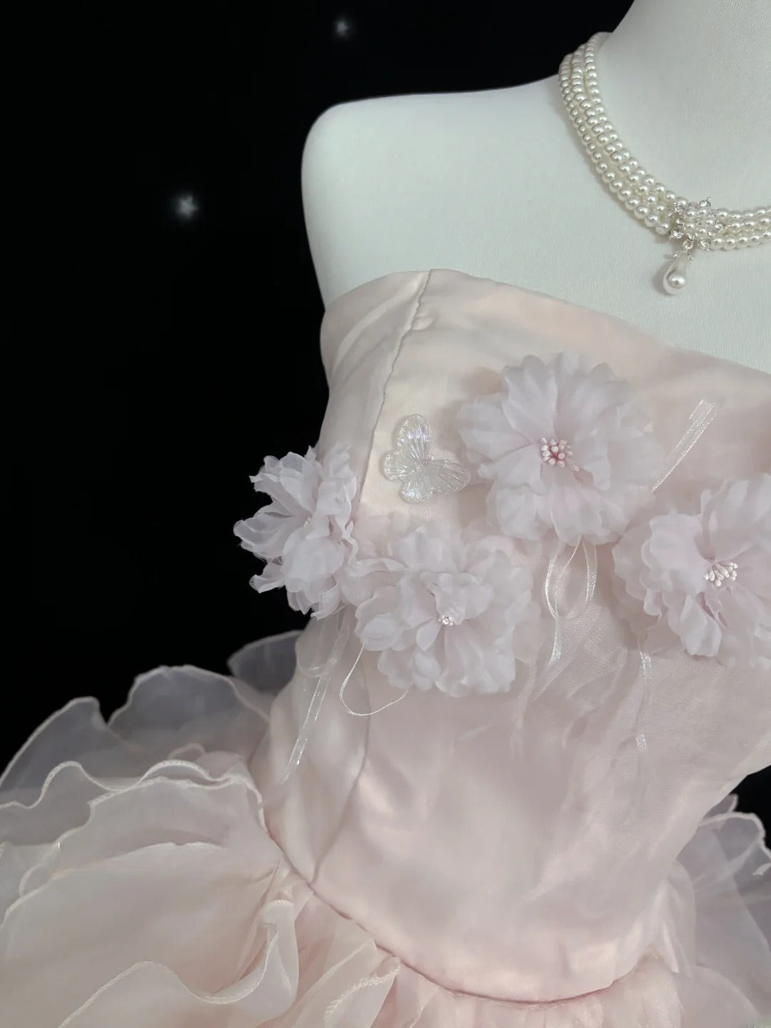 Fairytale Dream Ball Gowns Strapless Pink Poofy Long Quince Dress Voluminous Ideas Quinceanera Dresses Vestidos De 15anos RB7635