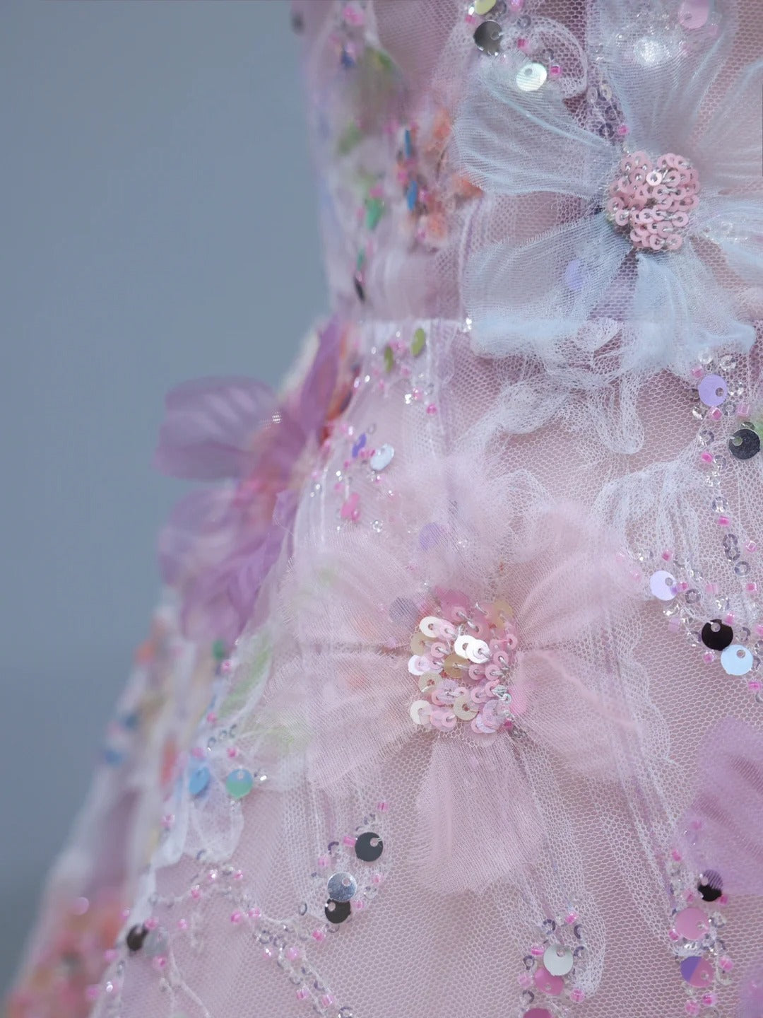 Cute Prom Dresses Aesthetic A Line Spaghetti Straps Pink Floral Inspiration Style Impress Corset Fitted Long Party Formal Gown AS393