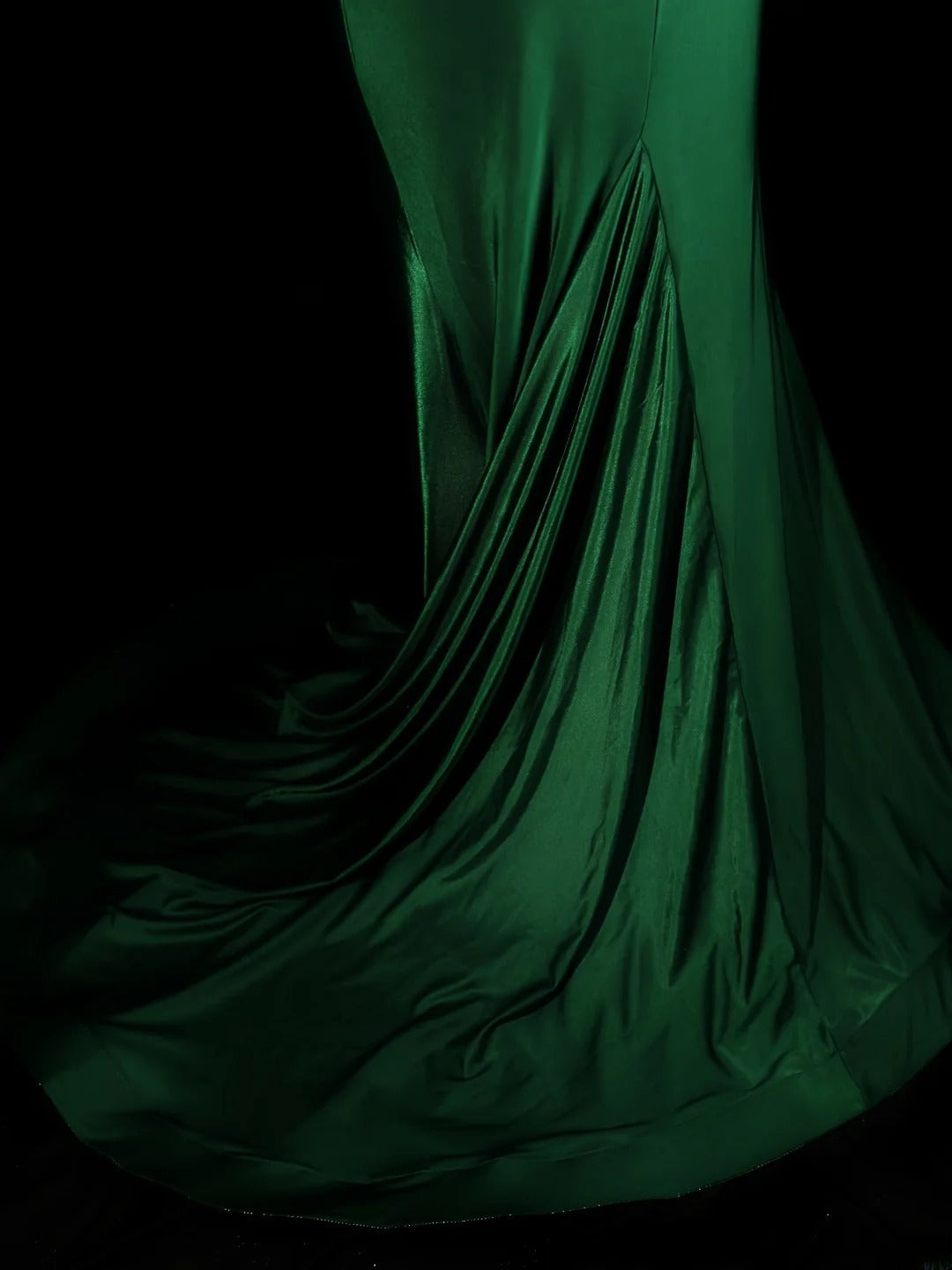 Vintage 2000s Prom Dresses Mermaid Spaghetti Strap Dark Green Long Party Formal Outfits RB6216