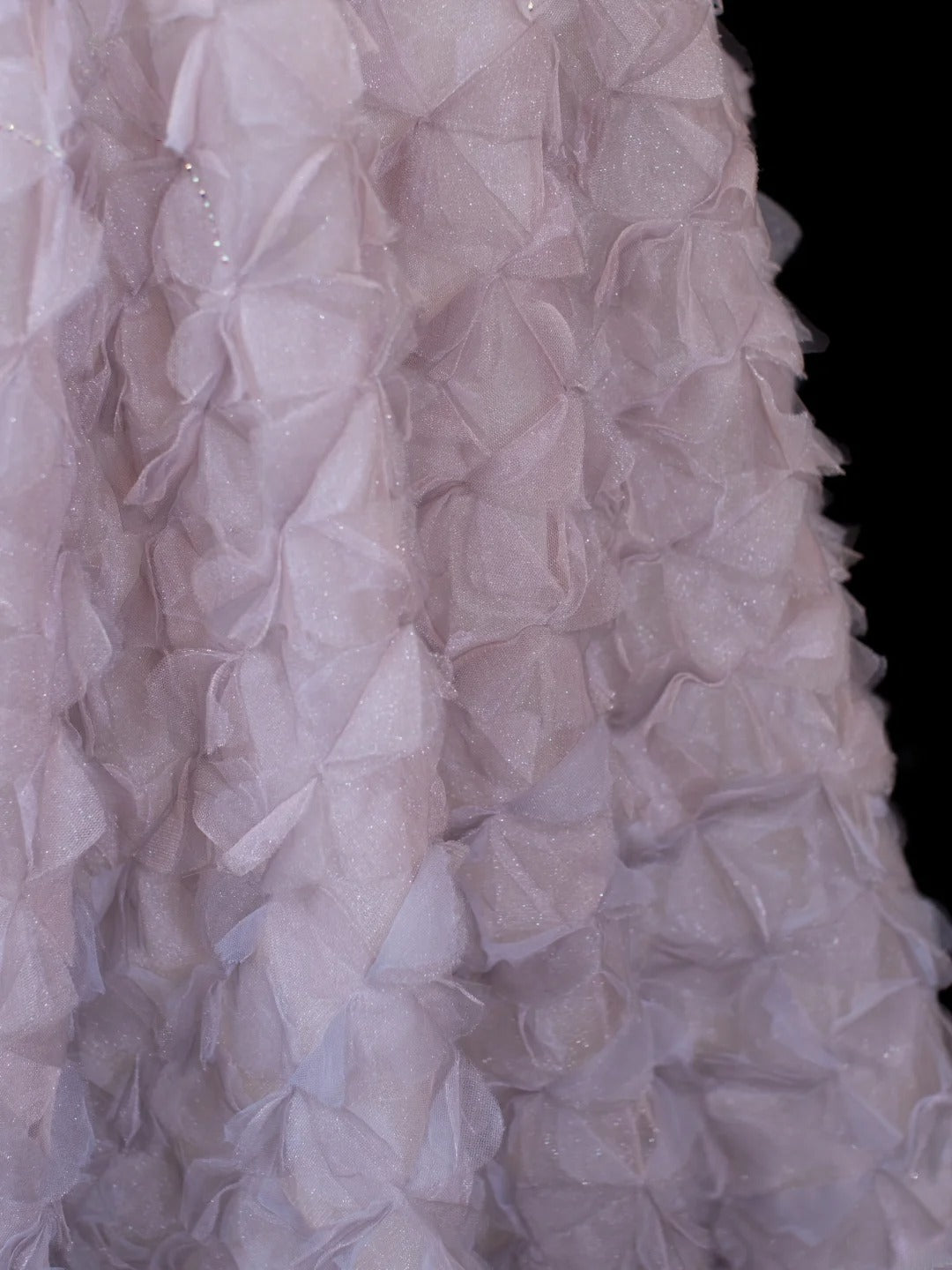 Elegant Ball Gown Strapless Lilac Tulle With Beads Long Formal Fancy Evening Dresses Dinner Outfits Classy Party Gowns AS592