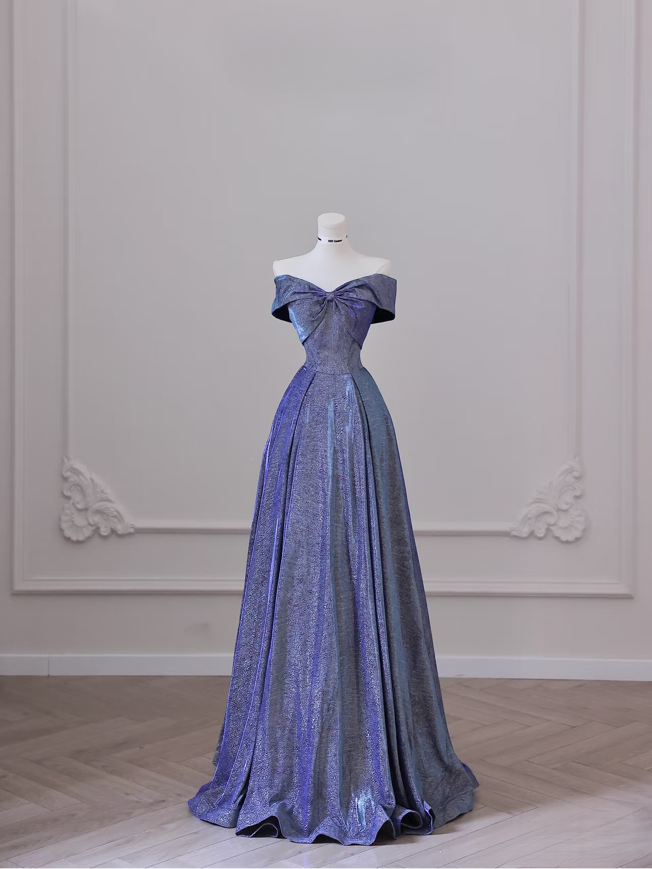 Robe de bal de fin d'année à paillettes, ligne A, épaules dénudées, longueur au sol, superbe robe de bal d'inspiration 2026, robe de princesse, robe de remise de diplôme, AU015