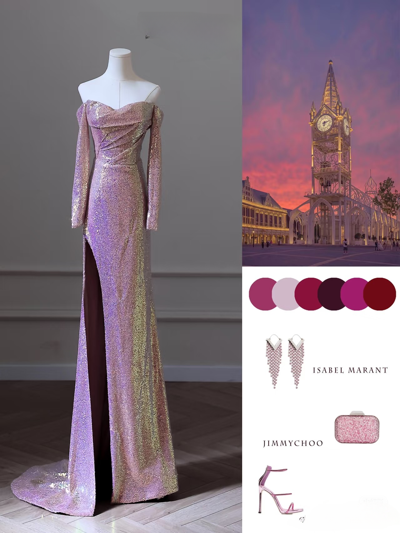 Elegante Meerjungfrau Sweetheart Rosa Pailletten Schlitz Erstaunliche Ballkleid Inspiration Ideen Prom Inspo Kleider Abschlussball Kleid AU047