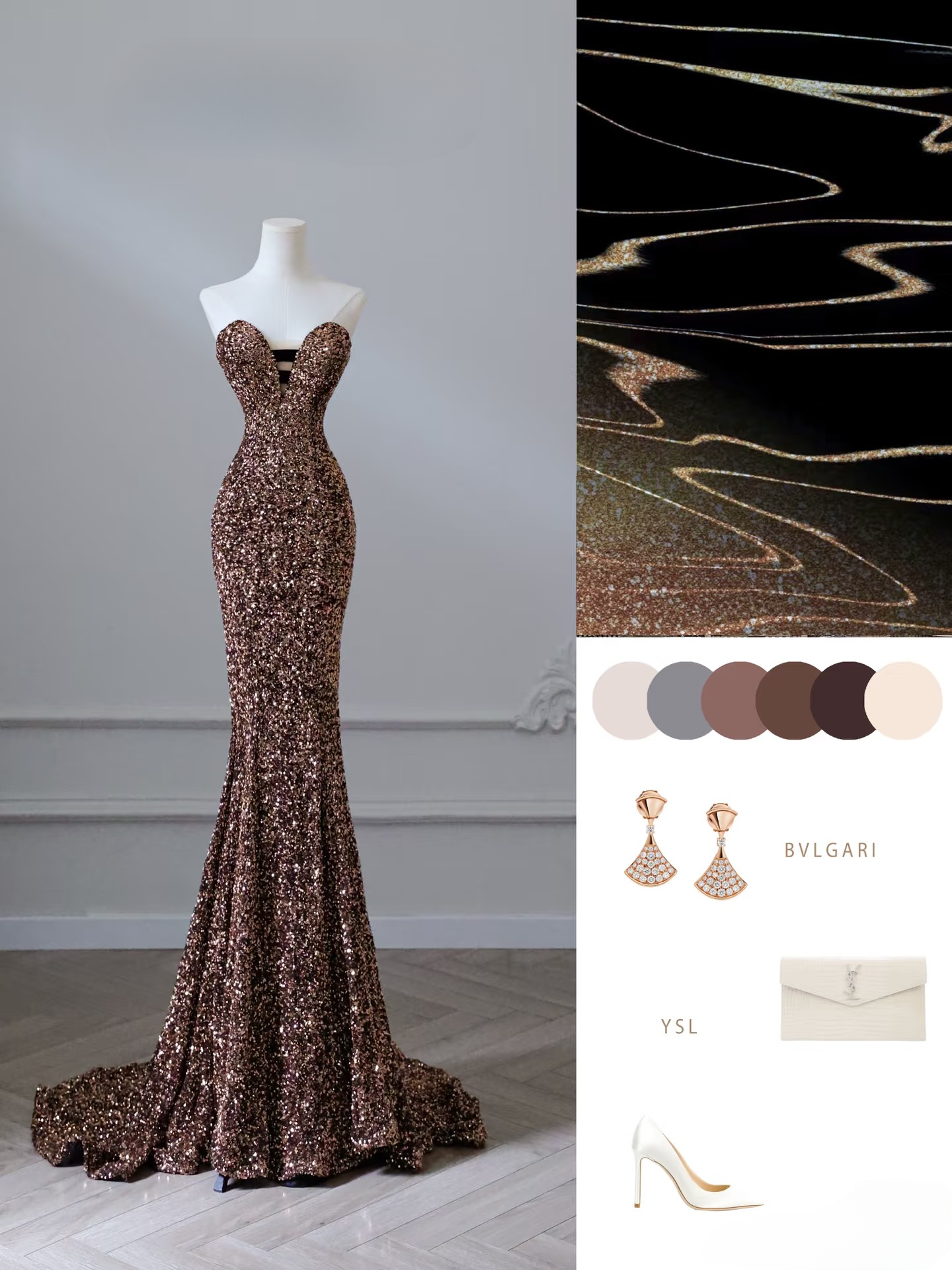 Elegantes Meerjungfrau-Abendkleid mit herzförmigem Ausschnitt und Pailletten, langes Ballkleid, Inspirationsideen, Abschlussball-Inspirationskleider, Abschlusskleid AU049
