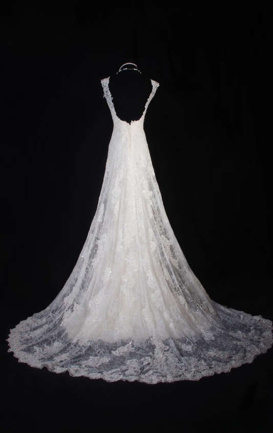 Chic Mermaid Sweetheart Lace White Fitted Corset Long Wedding Dress Bride Gowns Wedding Dresses AU057