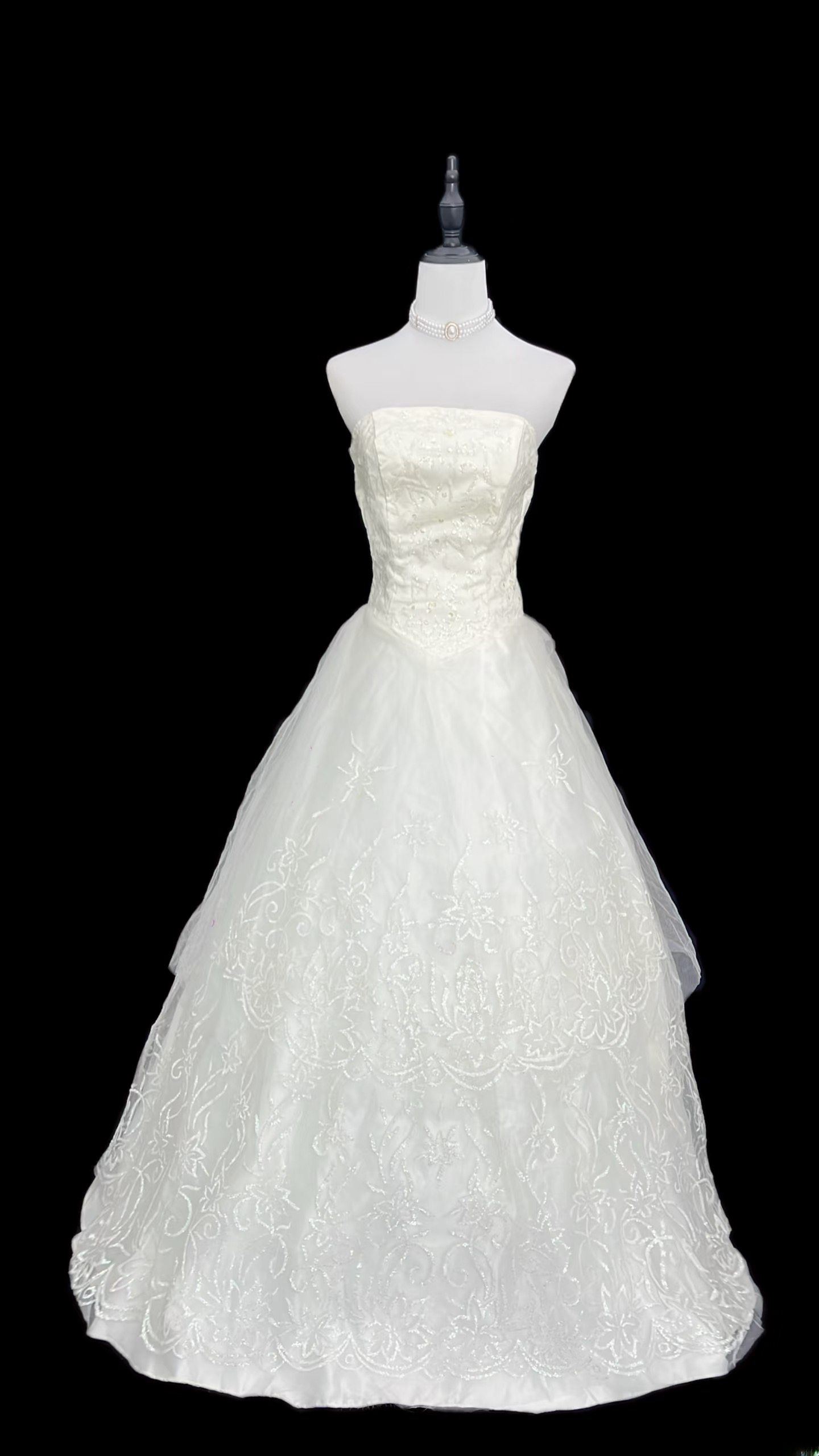Robe de bal rétro bustier en dentelle blanche style années 90, robe de mariée longue, robe de mariée AU121