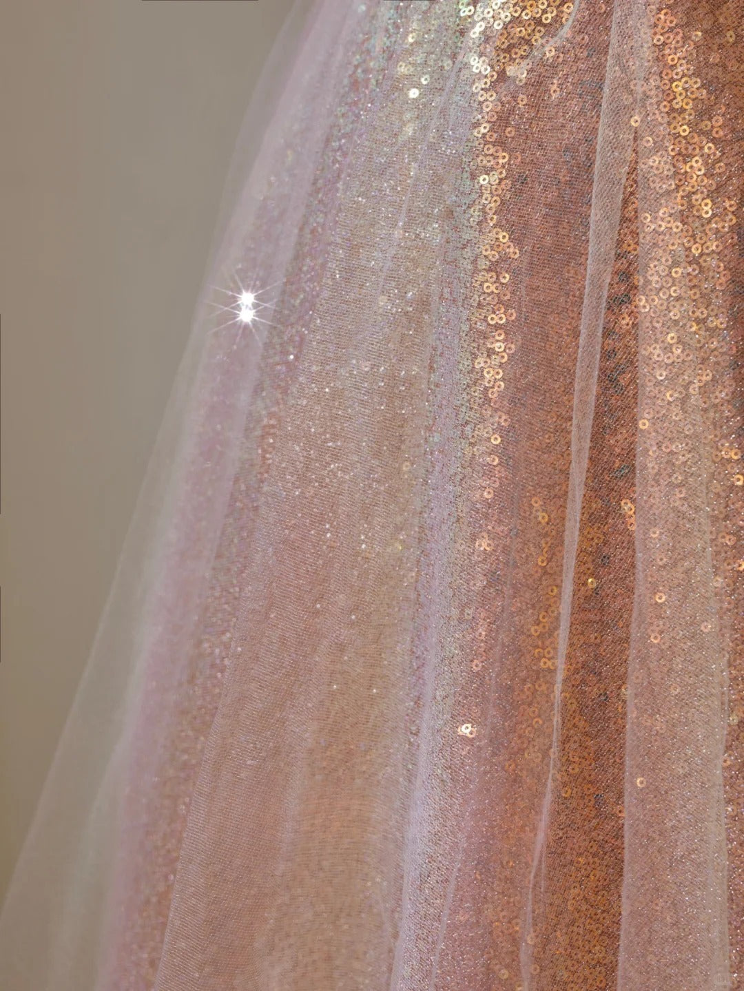 Cute A Line Off The Shoulder Blush Pink Sequin With Short Sleeves Long Prom Dresses Formal Party Dress Prom Gown AU144
