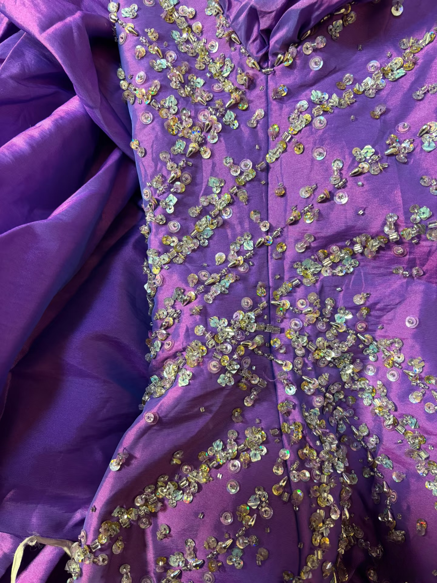 Robe de bal vintage bustier cœur raisin à volants, perles, sans manches, style années 90, robe de bal longue, AU180