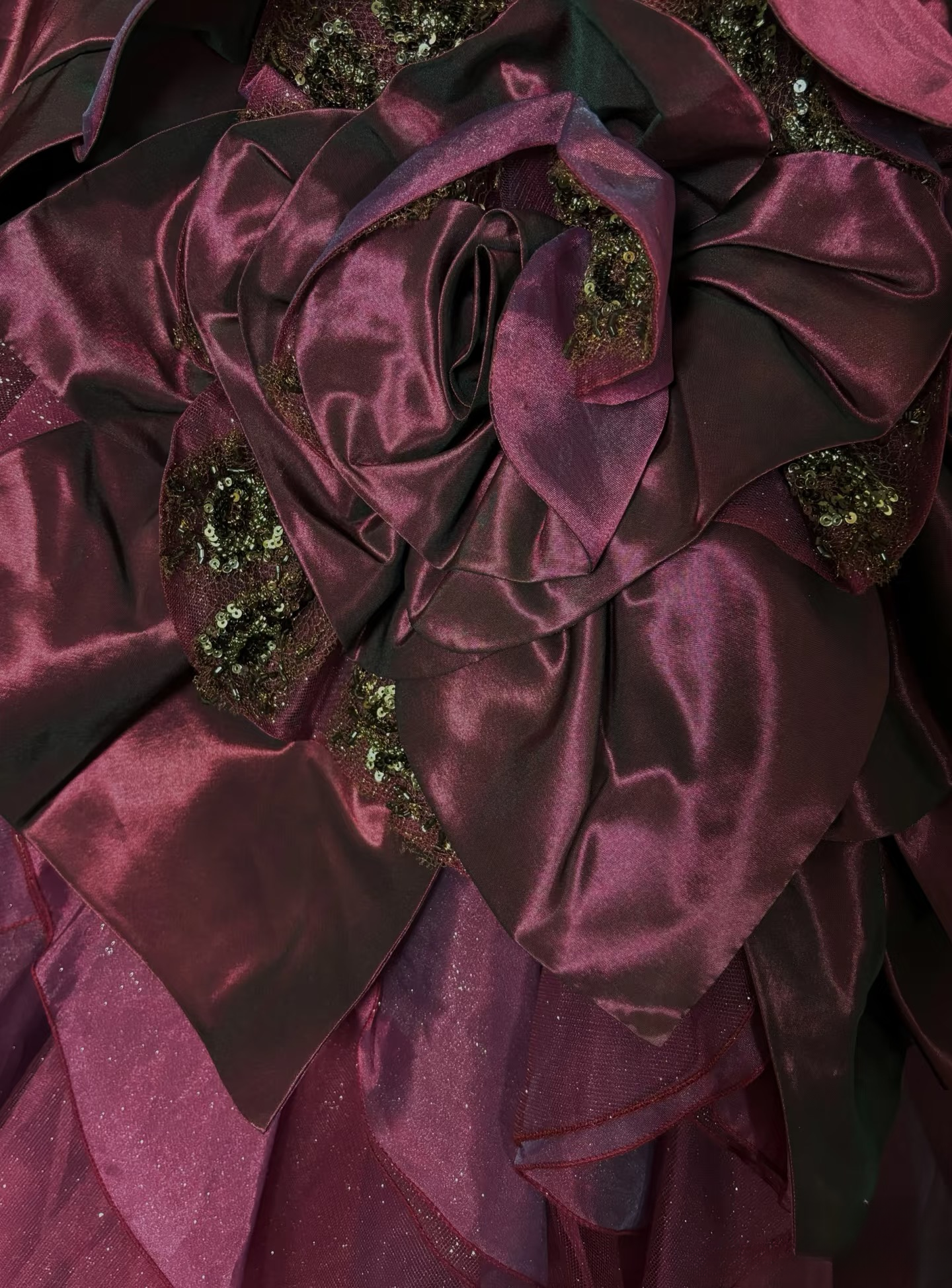 Robe de bal vintage à fines bretelles en taffetas couleur raisin, longue, idéale pour une quinceañera, un sweet 15 ou un anniversaire de 16 ans (AU226)