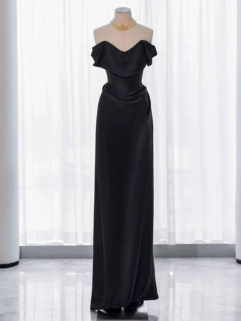 Edle Meerjungfrau aus der Schulter Burgund Satin Ballkleider Partykleid 21. Geburtstag Outfits Abschlusskleid AU312