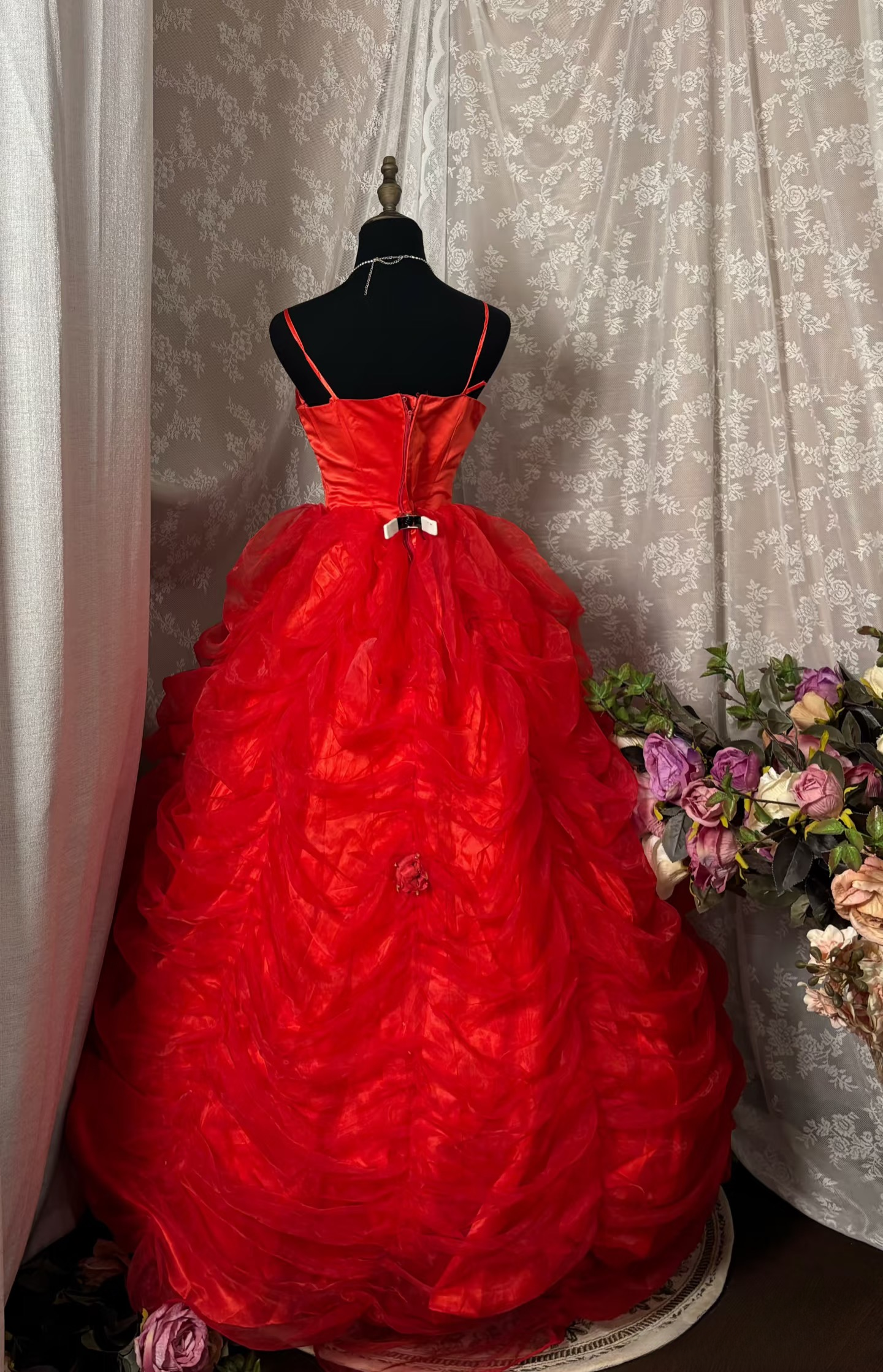 Robe vintage années 50, robe de bal à fines bretelles, robe bouffante plissée, robe de soirée habillée pour adolescentes AU349