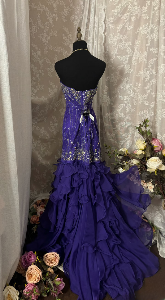 Vintage Prom Dress Outfit Mermaid Sweetheart With Silver Beaded Long 90s Prom Dresses Formal Evening Gowns AU357