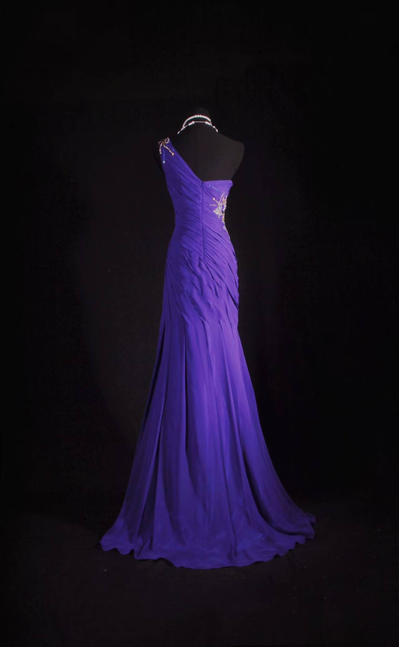 Vintage Prom Dresses 1950s Retro Classy Mermaid One Shoulder Party Dress Chiffon Princess Graduation Outfit For Women AU583