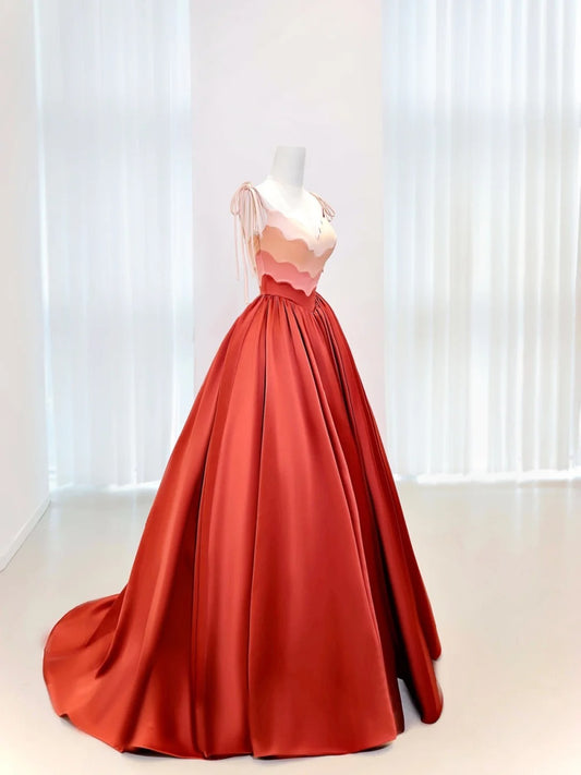 Charming Quinceanera Dresses Ball Gown Spaghetti Straps Satin Birthday Gowns Vestidos De 15 Anos Long Sweet 16 Dress AU853