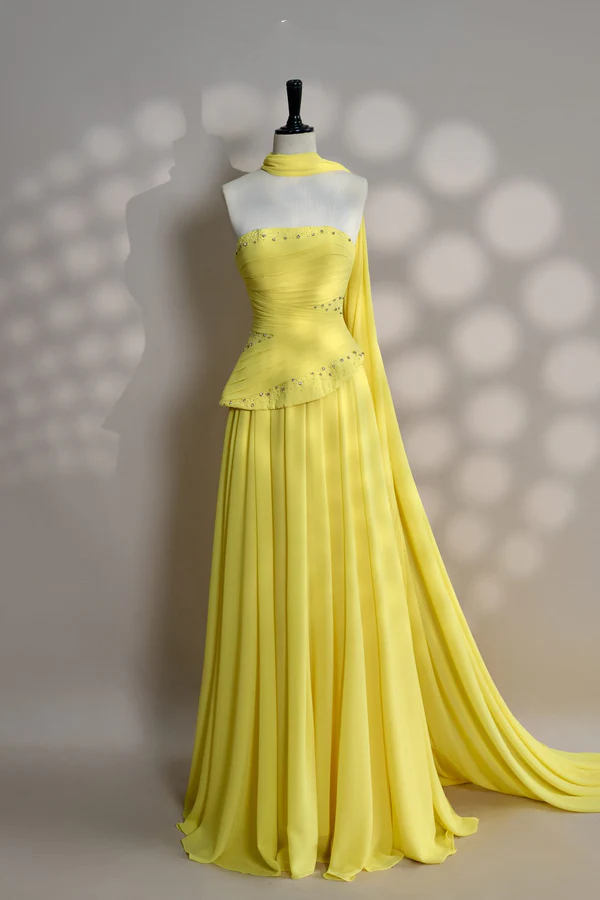 Elegantes, trägerloses, blaues A-Linien-Abendkleid für Damen, langes, formelles Kleid für Abschlussball, 16. Geburtstag, Damenkleid AB1222