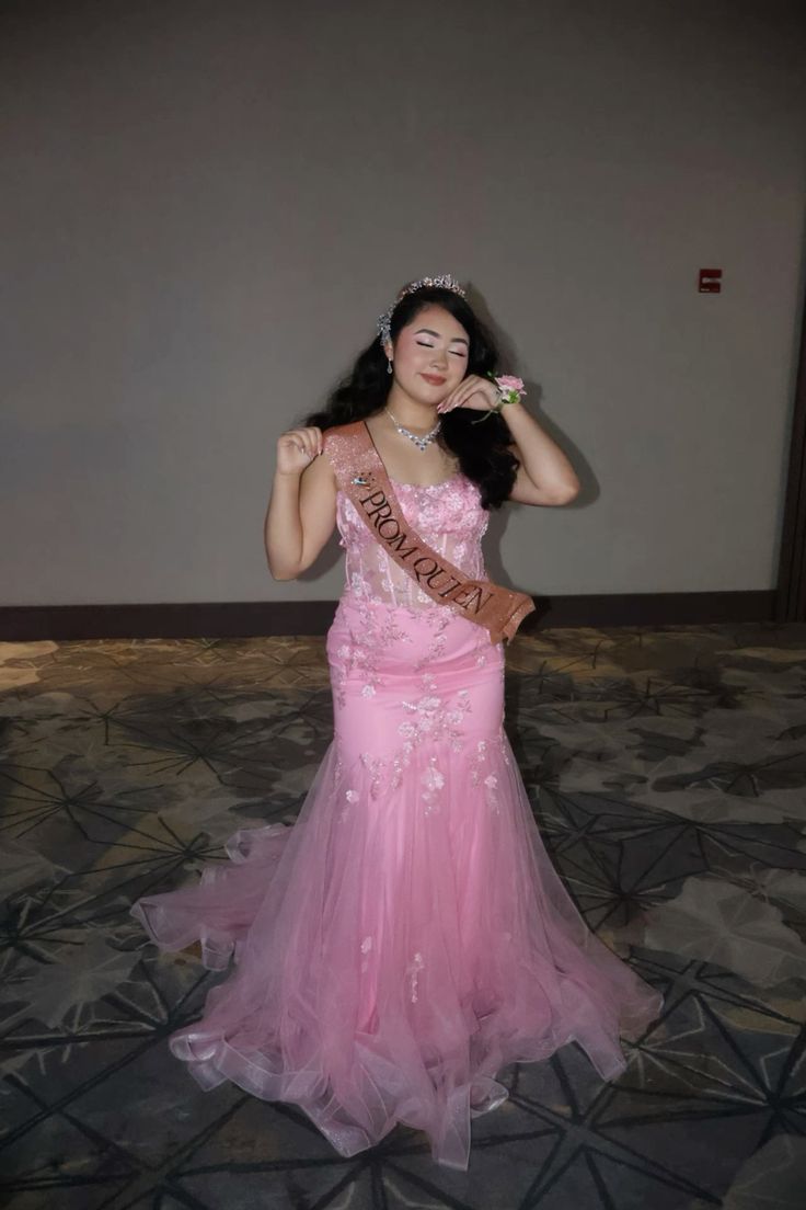 Elegante Meerjungfrau Spaghettiträger Rosa Spitze Lange Ballkleider Inspiration Trendy Ballkleider Formelle Partykleider B523