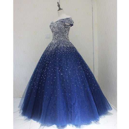 Charming Quinceanera Dresses Ball Gown Off The Shoulder Pink Beads Sequin Birthday Gowns Vestidos De 15 Anos Formal Party Long Sweet 16 Dress B601